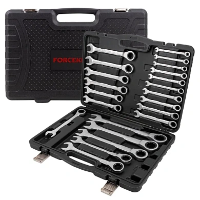 Набор ключей комбинированных трещоточных 6-32 мм 22 пр ForceKraft FK-10341