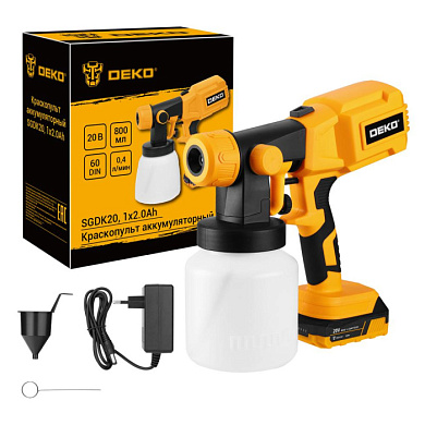 Краскопульт аккумуляторный SGDK20 086-1019 DEKO 086-1019
