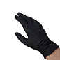 Перчатки нитриловые неопудренные одноразовые  BVB, р-р L, 100 шт/уп., черный