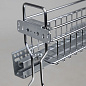 Выдвижная корзина-карго NORWIG 200 напр.скр.монтажа с доводчиком крепл.боковое/левое, хром AKS 85990