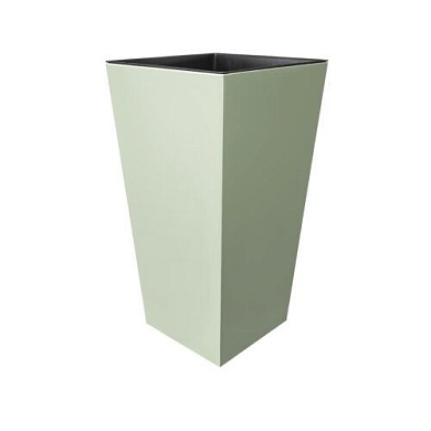 Кашпо для цветов со вставкой "ЖА смИН",16×16×26 см, вставка 15 см, шалфей Гарденпласт 00223