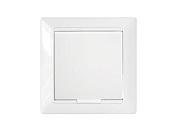 Розетка 1-ая с з/к крышкой (скрытая, с/з, з/ш,брызг. защ.) белая, Стиль, Bylectrica РС16-364