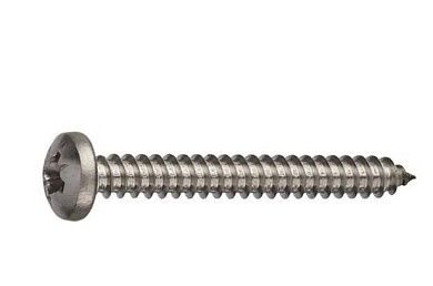 Саморез 4.2х19 мм полусф. головка, острый, нерж.сталь А2, DIN 7981 1000 шт в уп. Starfix SM-64195-1000