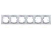 Рамка 6-ая горизонтальная серебро, RITA, Mutlusan 2220 800 1682