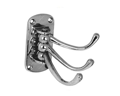 Крючок-вешалка, сталь, хром Ledeme L208-3