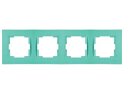 Рамка 4-ая горизонтальная зеленая, RITA, Mutlusan 22208001410