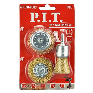 Набор щеток 3шт PIT APLS10-0003