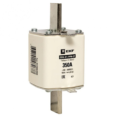 Плавкая вставка ППН-37 400/350А габарит 2 EKF fus-37/400/350