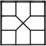 Форма для имитации плитки в свежем бетоне 400х400х40 мм PP Vorel 35063