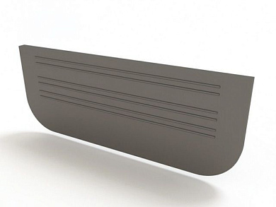 Заглушка для лотков пластиковых Стандарт 100.65, черный ecoteck ДИ 02705000