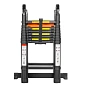 Лестница-стремянка телескопическая алюм. бытовая 2.8+2.8м, 9+9 ступ. RockForce RF-UP280-M