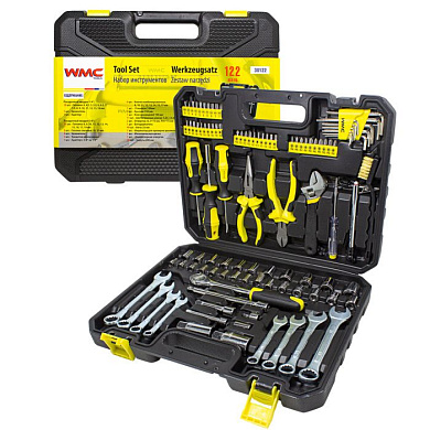 Набор инструментов 122 пр. 1/4''&3/8'' 6-гр. WMC TOOLS WMC-30122