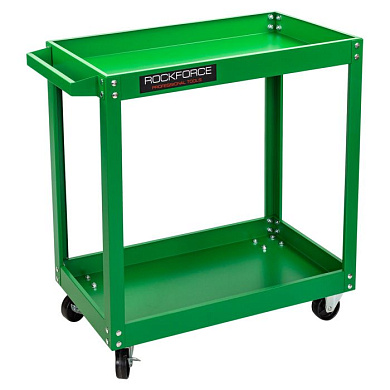 Тележка инструментальная 2-х полочная с навесным лотком и держателем отверток RockForce RF-1141342