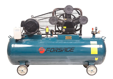 Компрессор 300л 3-х поршневой с ременным приводом, 7.5кВт, 950 об/мин, ресивер 300л, 900л/м, 380В Forsage F-TB390-300