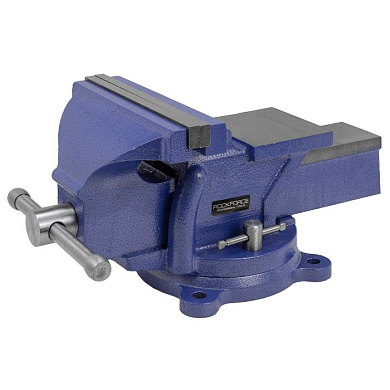 Тиски стальные поворотные с наковальней 8''-200 мм RockForce RF-6540208W