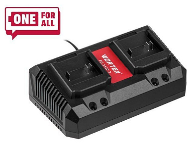 Зарядное устройство FC 2120-2 ALL1, 18 В, 4.0 А + 4.0 A, 2 слота, быстрая зарядка WORTEX 0329183