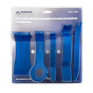 Набор для снятия внутренней обшивки автомобиля 5 предметов Horex HZ 25.1.124W