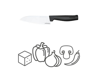 Нож поварской средний 14 см Hard Edge Fiskars 1051749