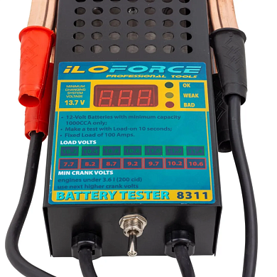 Тестер аккумуляторных батарей цифровой 12V, 100A, 200Ah ILOforce IF-8311