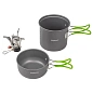 Набор посуды алюминиевой для кэмпинга, кастрюля, миска WMC TOOLS WMC-TRC-037