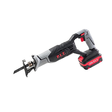 Пила сабельная аккумуляторная, Li-ion, 20 В.,0-2700 ход/мин., БЗП, резка 115 мм, ход 22мм, 1 акб 2 Ач, ЗУ PIT PSA20H-115A/1