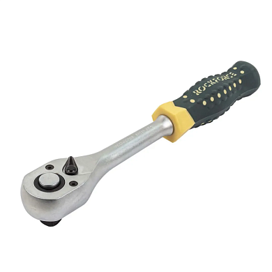 Трещотка усиленная 1/2', с противоскользящей пластиковой рукояткой 48 зуб. RockForce RF-80243