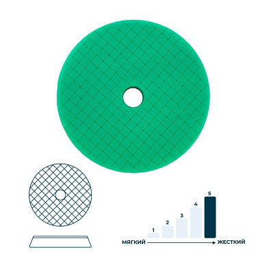 Круг полировальный 165 мм, зеленый Horex GTK4164