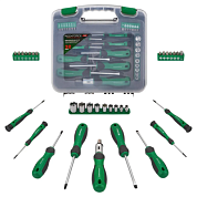 Набор отверток в комплекте с битами и 6-гр головками 32пр. RockForce RF-7032