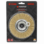 Кордщетка дисковая латунная для УШМ Forsage