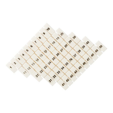 Маркеры для JXB-ST 1,5 с нумерацией 1-50 (100 шт,) EKF PROxima zb-st-1.5-1-50