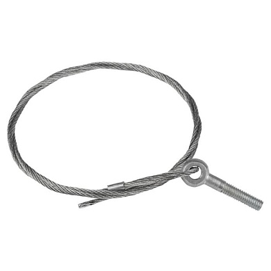 Трос стальной с рым-болтом М6 5 м (2 мм) EKF trrbm6-5