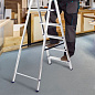Стремянка, 5 ступеней, алюминиевая, Россия, Сибртех 97715