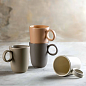 Кружка керамическая "ROMA", 400 мл, серо-коричневый