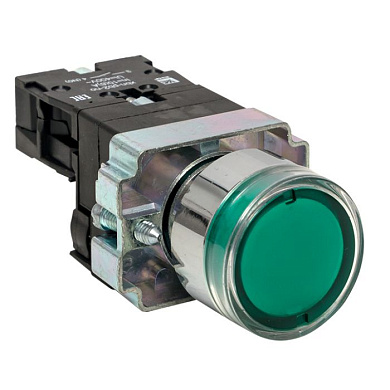 Кнопка BA31 с подсветкой 24В зеленая NO EKF PROxima xb2-bw31-24