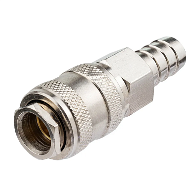 Быстроразъем пневматический с клапаном, "мама"-"елочка" 12 мм Partner PA-SE1-5SH