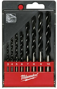 Набор сверл по дереву 3-10 мм Brad Point Set (8 шт) Milwaukee (4932352466)