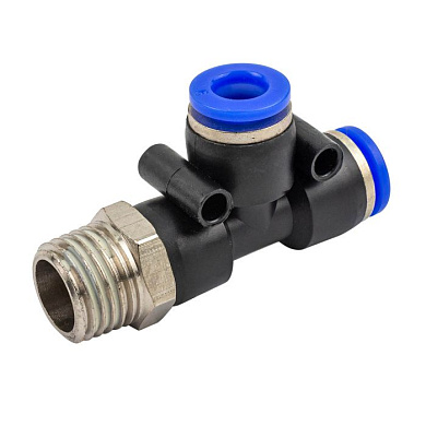 Фитинг Т-образный для пластиковых трубок 6 мм-наружная резьба 1/4'' Forsage F-SPD06-02