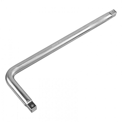 Вороток Г-образный, 450х150 мм, квадрат 3/4", CrV, матовый хром Denzel 14069