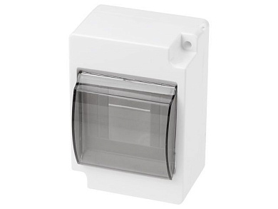 Бокс пластиковый, 4 модуля наружный с крышкой IP30 Юпитер JP4111-03