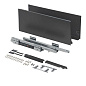 Система ящиков Evolution L-500 h199 графит SOFT CLOSE ДСП16мм SLIMBOX EVOLUTION 117353