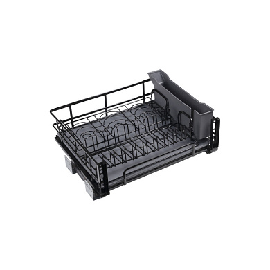 Выдвижная корзина-сушка 600 DARK LINE, черный AKS 90623