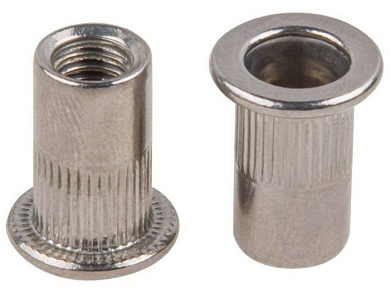 Заклепка резьбовая М10 нерж.сталь А2, цилиндрический бортик 250 шт в карт. уп. Starfix SM-71832-250