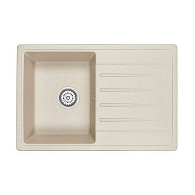 Мойка кварцевая, прямоугольная, ST-7602, 760*500мм, беж, Granula 106486