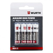 Элемент питания АА/LR6-1.5 V, алкалиновые WÜRTH 08270014