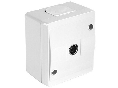 Розетка ТВ, переходная, открытая, белая, NEMLIYER, Mutlusan 21501700201