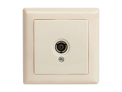 Розетка ТВ, переходная, скрытая, кремовая, DARIA, Mutlusan 21201700102