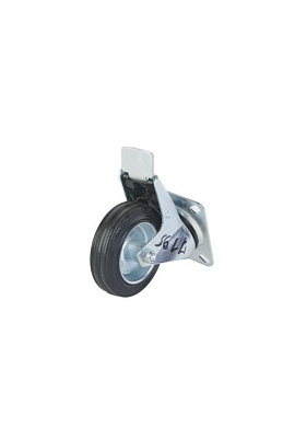 Колесо поворотное усиленное резина SRCB 42 100 мм с тормозом TOR 1027195