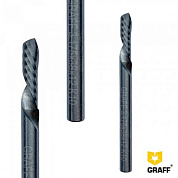 Фреза по пластику и оргстеклу однозаходняя К10 с отводом стружки вниз GRAFF