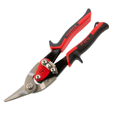 Ножницы по металлу, 250 мм, левый рез, сталь CRMO, двухкомпонентные рукоятки, PRO Matrix 78326