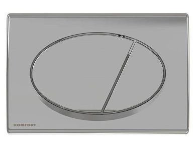 Кнопка для инсталляции, хром - глянцевая, Komfort KIS-C071